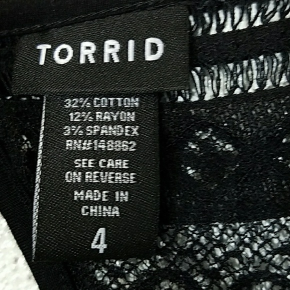 Final Markdown! Torrid Black Lace Tank Top - Picture 7 of 8